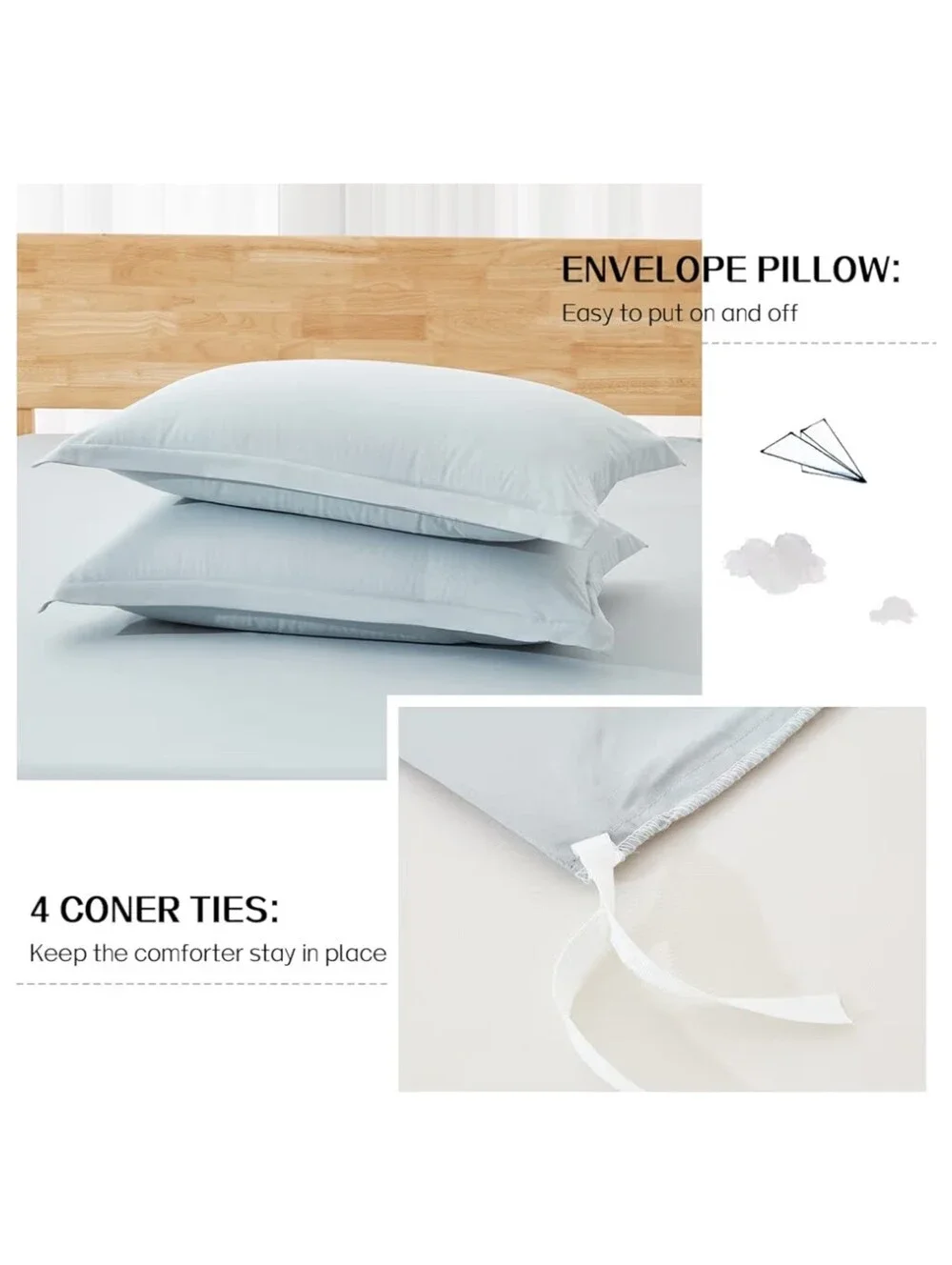 Dreaming Wapiti NWT Queen Size Duvet Cover & Pillowcase Set Microfiber